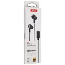 Дротові навушники XO EP23 music earphone Type-C штекер чорні - мініатюра 2