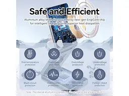 Бездротовий зарядний пристрій Vention 3-in-1 15 W Gray (FGFH0) - мініатюра 5