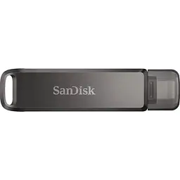 USB флеш-накопичувач SanDisk iXpand Luxe 64GB Lightning + USB-C Black (SDIX70N-064G-GN6NN) [59664] - мініатюра 2