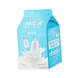 Тканинна маска A'pieu White Milk One-Pack з молочними протеїнами, 21 мл