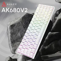 Клавіатура Ajazz AK680 V2 Ice Island Magnetic Switch (AK680-V2-I-S-W) - мініатюра 4