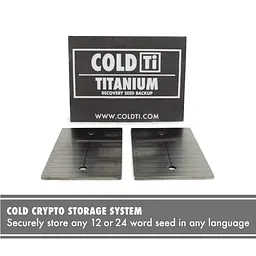 Титанові пластини ColdTi Titanium Double Plate для зберігання сід-фрази, 2 шт з двома пломбами - мініатюра 7