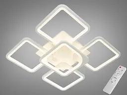 Світильник стельовий LED Diasha 8060/4+1WH 115W, білий, 57 см, сучасний стиль