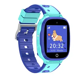 Дитячий смарт годинник Q-18 з GPS трекером, SIM-картою, дзвінками, кнопкою SOS, прослушкою та камерою Блакитний - мініатюра 2