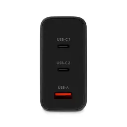Мережевий зарядний пристрій Ttec SmartCharger Trio GAN 2хUSB-C/USB-A /120Вт Black (2SCG04S) - мініатюра 3