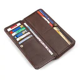 Гаманець жіночий ST Leather 18438 (S7001A) багатофункціональний коричневий