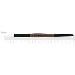 Пензель синтетика кругла MOON 1203R №10 коротка ручка Rosa [CD]