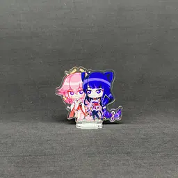 Акрилова колекційна фігурка Геншин Імпакт - Genshin Impact Chibi Яе Міко и Райден 10 см