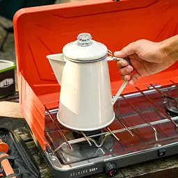 Перколятор емальований GSI Outdoors Mesa 8 Сup Percolator Кремовий (1099-8154) - мініатюра 3