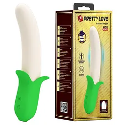 Вібратор Pretty Love Banana Knight Vibrator, 19,5 см зелений