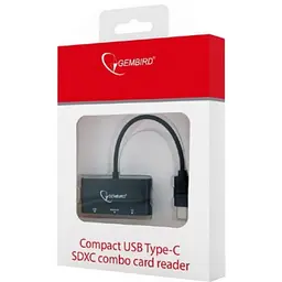 Зчитувач флеш-карт Gembird Type-C SD/TF + USB2.0 (UHB-CR3-02) - мініатюра 2