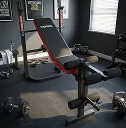 Лавка тренувальна York Fitness ASPIRE 120 складана зі стійкою під штангу - мініатюра 8