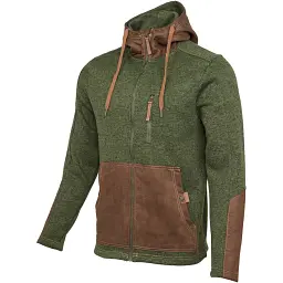 Куртка Orbis Textil Herrenjacke Strick-Fleece 418001-56 4XL Зелений - мініатюра 3