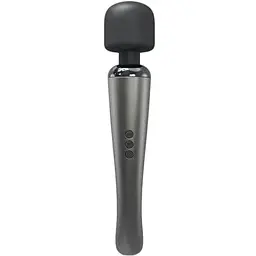 Потужний вібромасажер Dorcel Megawand Chrome Silver перезаряджається 160 режимів