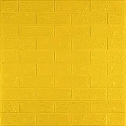 3D панель самоклеюча 700х770х3мм цегла Жовта (010-3) SW-00001894