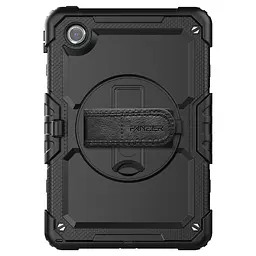 Протиударний захисний чохол для планшета Lenovo Tab M11 TB330, Panzer, чорний, силікон + полікарбонат, накладка з підставкою і ремінцем на плече, з посиленими кутами, 360°, ArmorStandart (ARM82524) - мініатюра 2