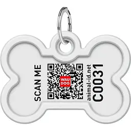 Адресник для собак і котів Waudog Smart ID з QR паспортом Всесвіт пончиків, L, діаметр 40 мм, ширина 28 мм - мініатюра 3