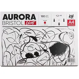 Склейка для рисунку Aurora Lanscape (Bristol) А4 180 г/м2 40 л білий