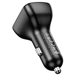 АЗП FM модулятор Borofone BC41 Eminency QC3.0 2USB-A Чорний - мініатюра 3