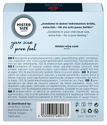 Презервативи Mister Size 60 прозорий 3 шт. - мініатюра 2