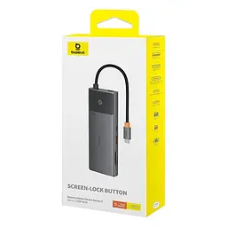 USB-хаб Baseus Metal Gleam Series II 10-in-1B00061800123-00 Black - мініатюра 4