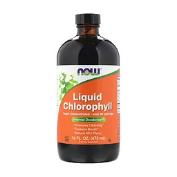 Травы Now Foods Жидкий Хлорофилл, Liquid Chlorophyll, мятный вкус, 473 мл. (NOW-0264)