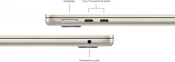 Ноутбук Apple MacBook Air 13,6" Late 2024 Starlight (MC7W4) - мініатюра 2
