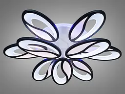 Стельова LED-люстра з диммером та підсвічуванням, потужністю 150W - мініатюра 3