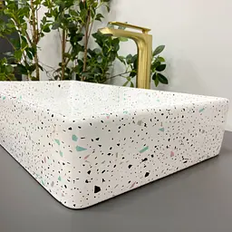 Умивальник VBI Triest mosaic glossy накладний VBI-012709, Цветной - мініатюра 6