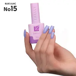 Гель-лак для нігтів 15 Blue Lilac Shelly 12 мл - мініатюра 3