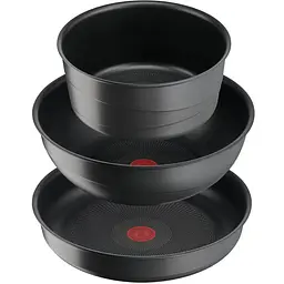Набір посуду Tefal Ingenio Inspiration 3 предмети чорний (L867S604) - мініатюра 2