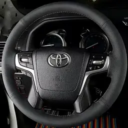 Чохол Обплетення Керма для Toyota Land Cruiser Prado 2017-2020 Шкіра (Модельна Викрійка)