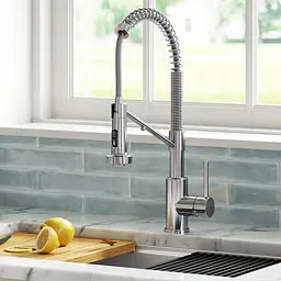 Змішувач для кухні на дві води Kraus Bolden KFF-1610CH, Хром - мініатюра 3