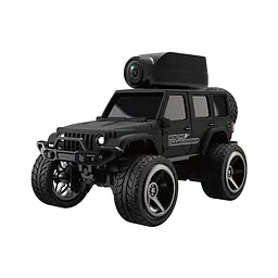 Міні FPV машинка на радіокеруванні KFPLAN KF32 1:64 4WD з Wi-Fi камерою (Чорний)