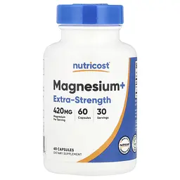Магній Nutricost Extra-Strength Magnesium+ 420 мг 60 капсул