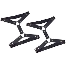 Гартери на ногу із натуральної шкіри Art of Sex - Kristina Leg Garters (2 шт) - мініатюра 4