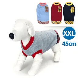Світшот із вишивкою ведмедика XXL-45см темно-синій/сірий/червоний/небесно-блакитний