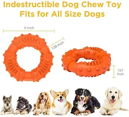Іграшка-кільце для собак Derby Rubber Dog Chew Toy Ring - мініатюра 6