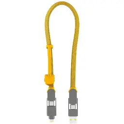 Кабель Rolling Square inCharge XL 30 см жовтий (XLS03R)