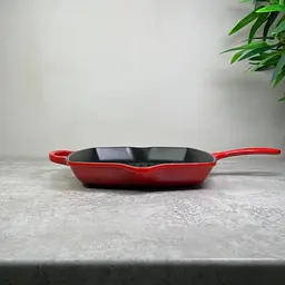 Сковорода-гриль Le Creuset Square Grillet 26 см вишнева 20183260600422 - мініатюра 4