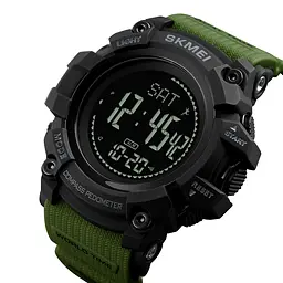 Наручний годинник чоловічий Skmei 1356 Army Green, 1356AG (12307) - мініатюра 5