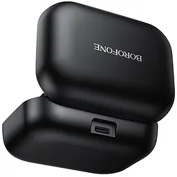 Петличний бездротовий мікрофон BFK17 Lemai dual-mic Type-C Black Borofone teh0029561 - мініатюра 3