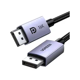 Кабель мультимедійний DisplayPort M to DisplayPort M 3.0m 16K DP118 black Ugreen (25862)