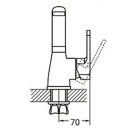 Змішувач для раковини Aquatica HL-1A230C 9734000 - мініатюра 3