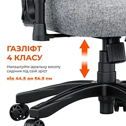Ігрове крісло Anda Seat Novis L Fabric Gray (AD23-L-01-G-F) - мініатюра 8