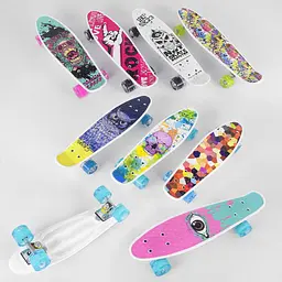 Скейт пенні борд Best Board, PU колеса, світлові ефекти, діаметр 4.5 см, дошка 55 см, S29661 (В асортименті) - мініатюра 5