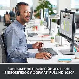 Веб-камера Logitech C920 Pro Stream FullHD Black (960-001055) - мініатюра 2
