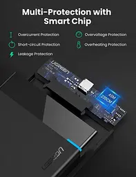 Зовнішній корпус UGREEN US211 для жорсткого диска 2.5" USB 3.1 to SATA III HDD SDD (50743) - мініатюра 6