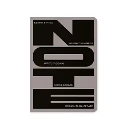 Блокнот в крапку «Notes & Ideas» сірий