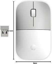 Комп'ютерна миша HP OPT Z3700 Ceramic WL білий teh0013982 - мініатюра 2